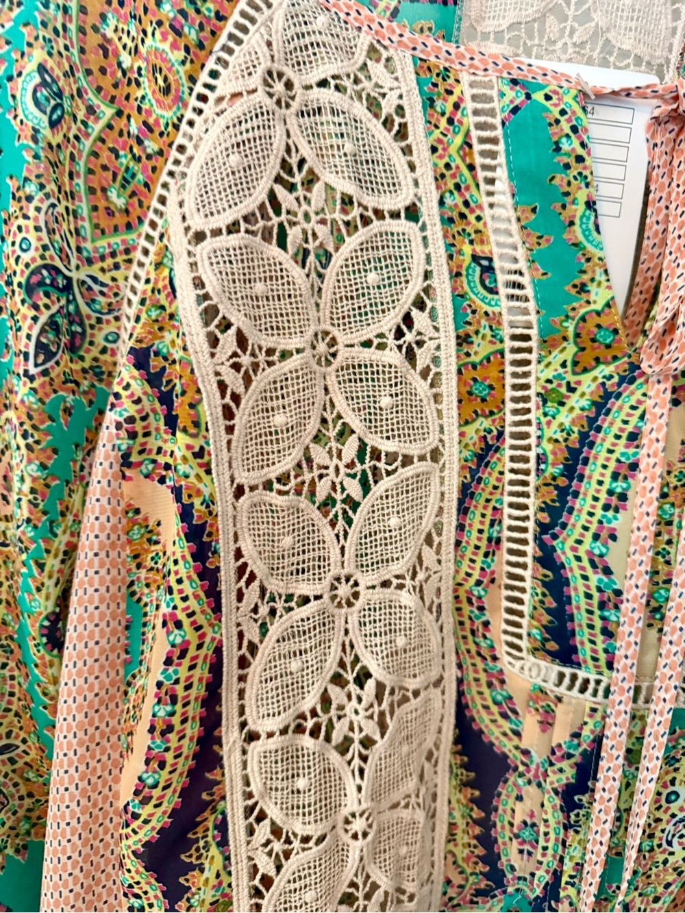 Anthropologie meadow rue giada peasant blouse, NWT, Size Large - Picture 4 of 8